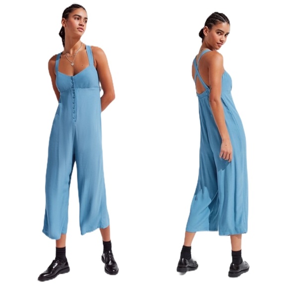Urban Outfitters Pants - Urban Outfitters Blue Jumpsuit Size Large